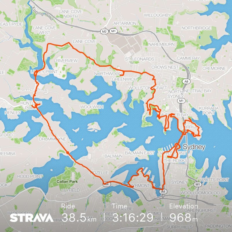 Six Bridges STRAVA