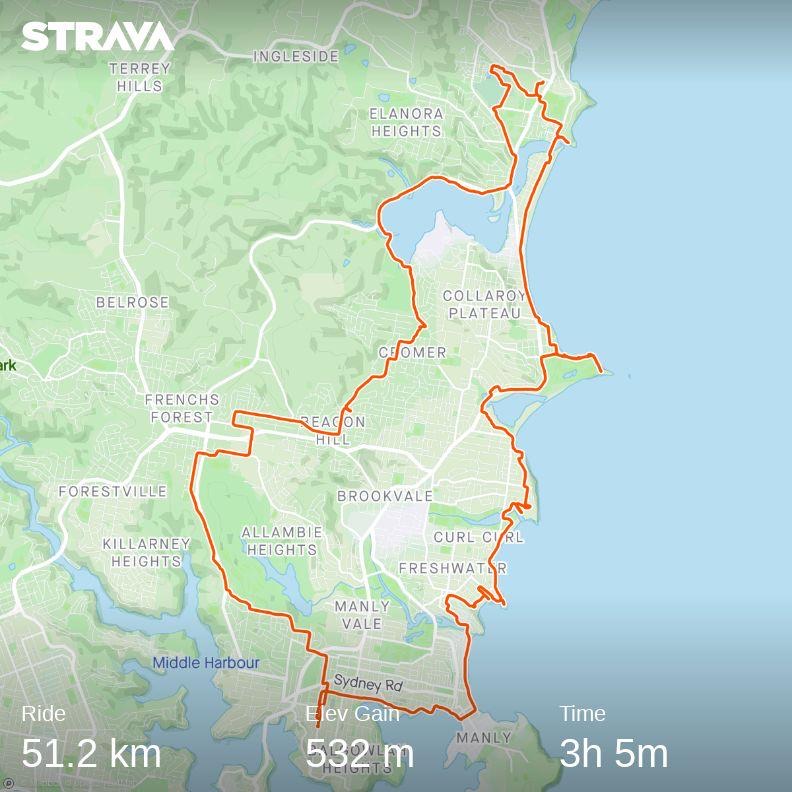 Strava Nth Bchs Loop